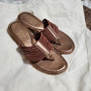 italian comfort slip on sandals